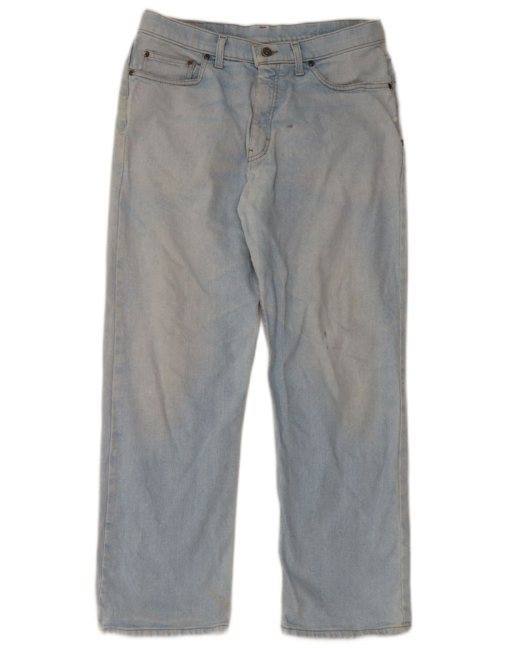 Женские широкие джинсы Marks & Spencer W34 L29 синие, хлопок