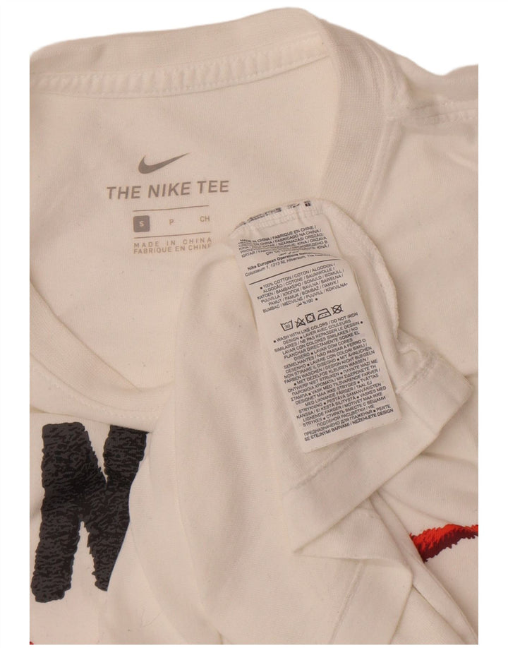 Мужская футболка с рисунком Nike, маленький белый хлопок