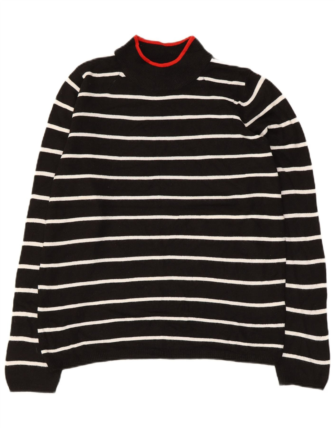 Женский джемпер с высоким воротником MARKS & SPENCER UK 10, маленький черный