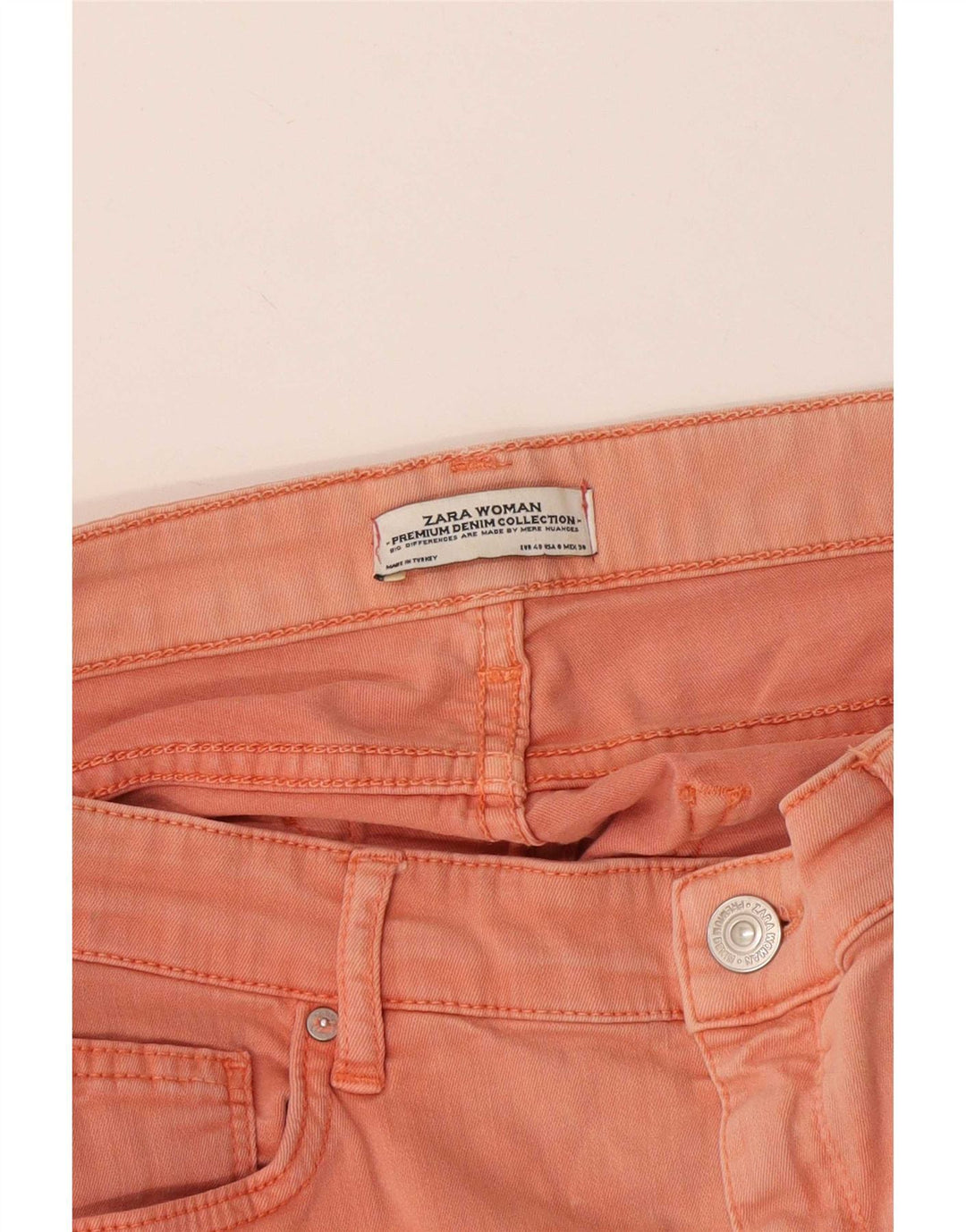 Женские джинсы скинни Zara EU 40 Medium W30 L26 Оранжевые