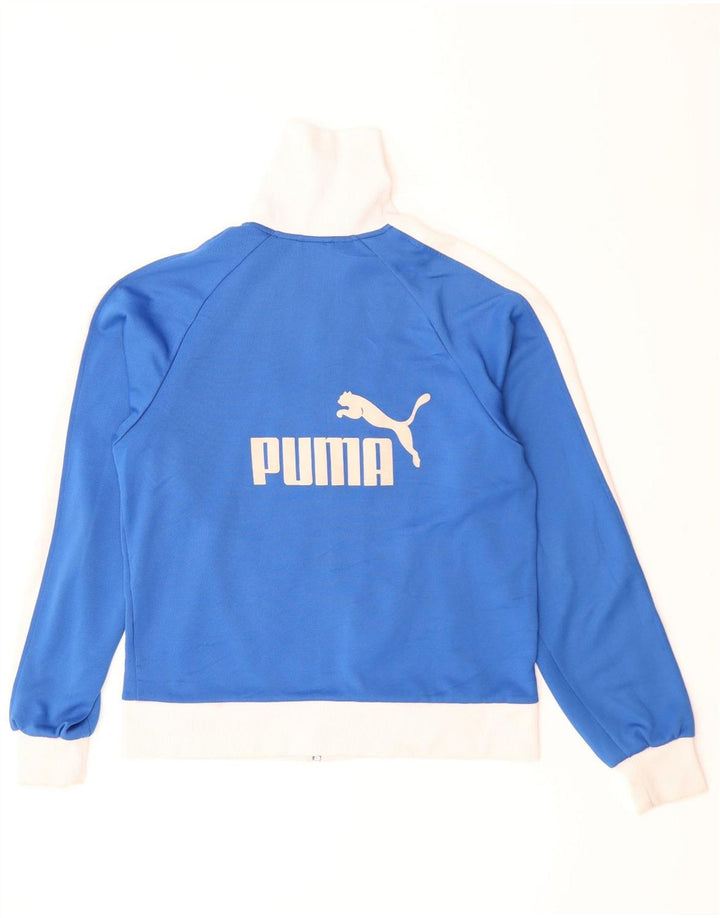 Женский спортивный костюм PUMA с графическим рисунком, верхняя куртка UK 16, большой синий цвет с цветными блоками