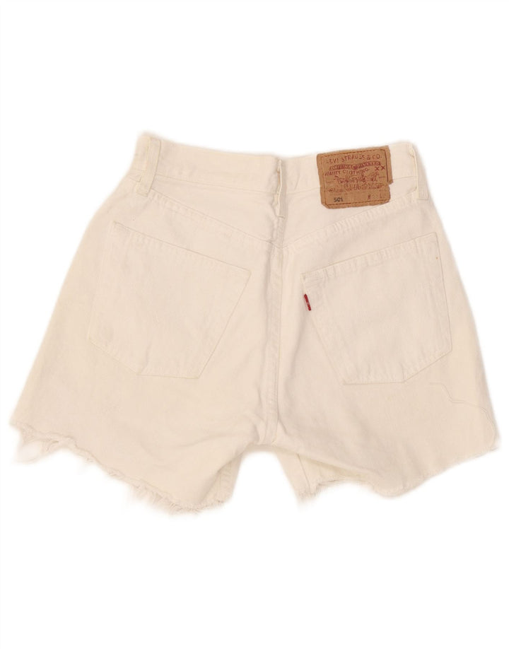 Женские джинсовые шорты Levi's 501 W27, маленькие белые