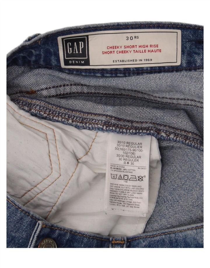 Женские джинсовые шорты Gap W30, средний синий, хлопок
