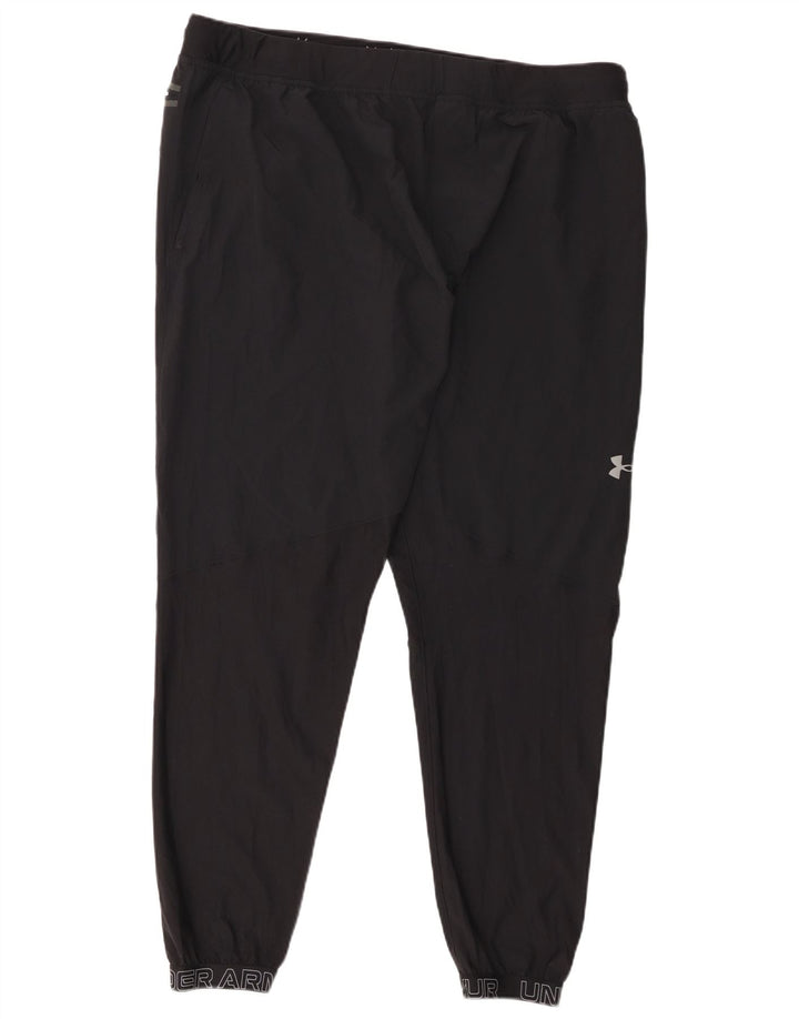 Мужские спортивные брюки с графическим рисунком Under Armour, джоггеры, 2XL, черный полиэстер