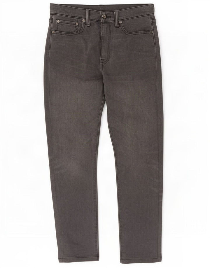 Мужские джинсы Levi's Slim 522 W29 L32 Серые хлопковые