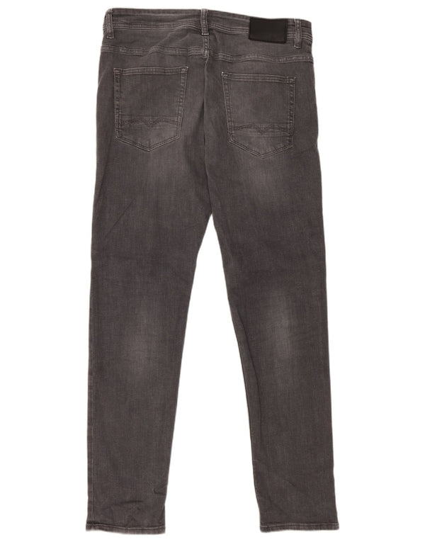 Мужские зауженные джинсы Hugo Boss W32 L31 Серые