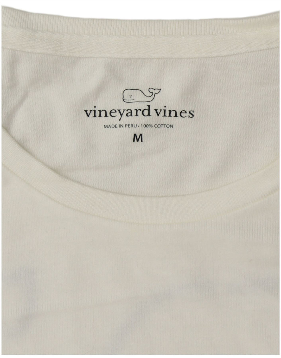 VINEYARD VINES Мужской топ с рисунком, длинный рукав, средний белый хлопок, хлопок