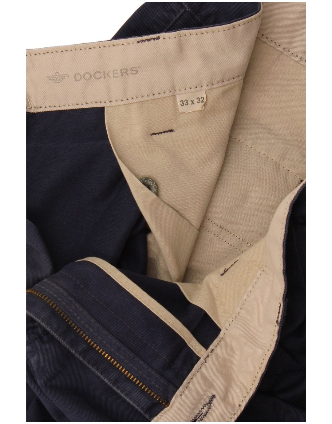 Мужские брюки-чиносы цвета хаки Dockers W33 L28 темно-синие