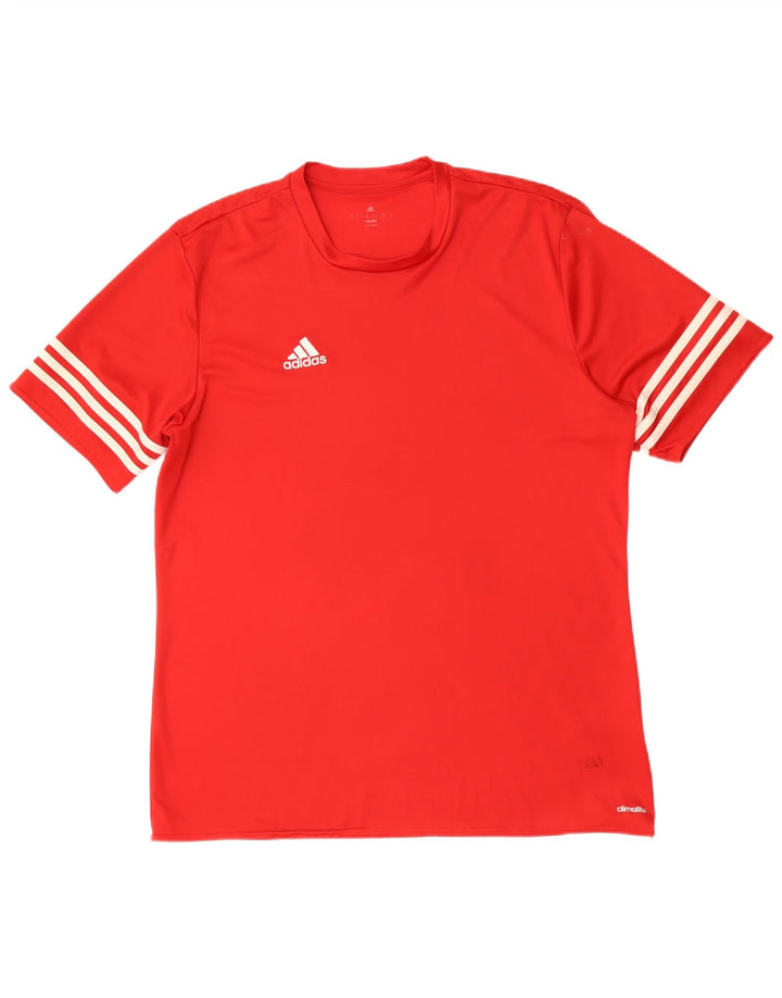 Adidas Мужская футболка Climalite Top XL Красный Полиэстер