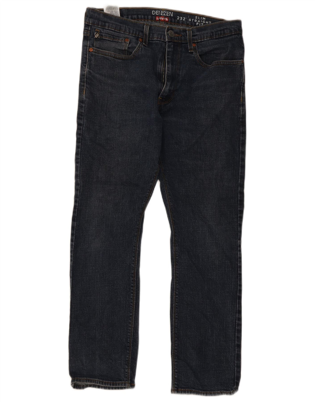 Мужские прямые джинсы Levi's Denizen W34 L30 темно-синие, хлопок