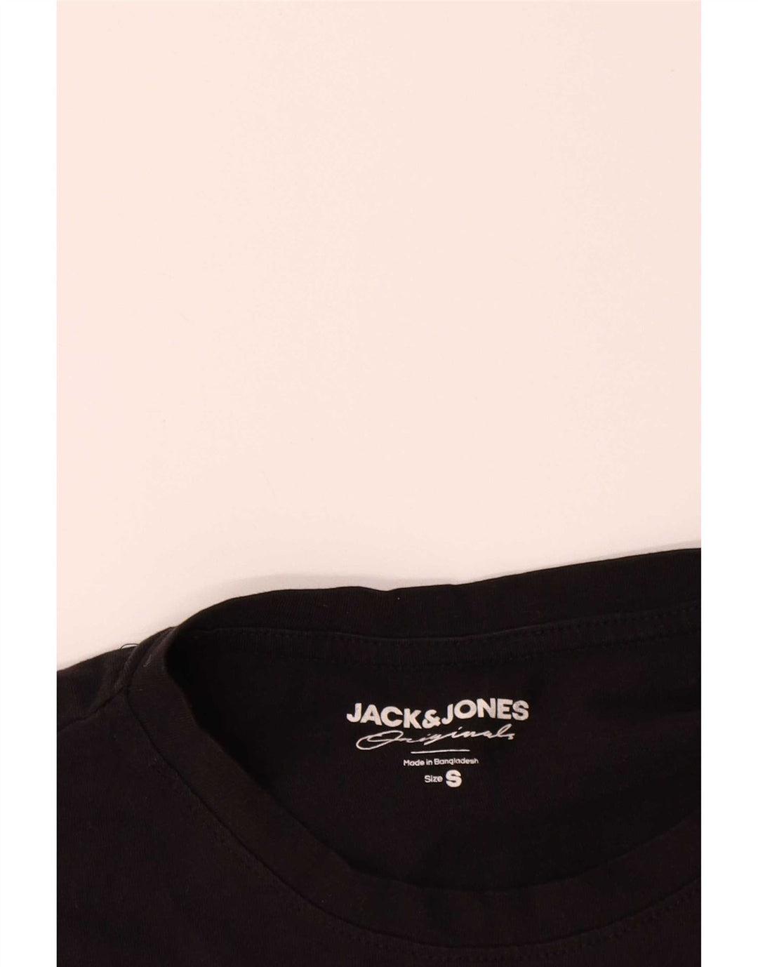 Мужская футболка Jack & Jones, маленький черный хлопок