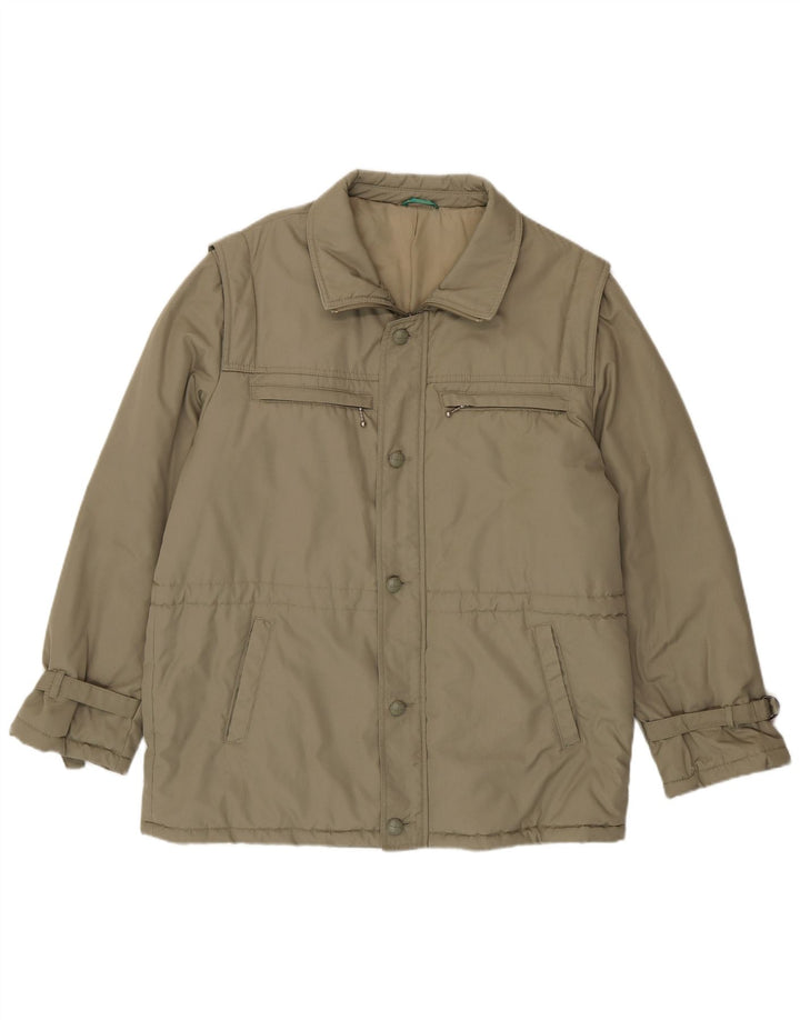 Мужская стеганая куртка Canda IT 54 2XL Хаки Полиэстер