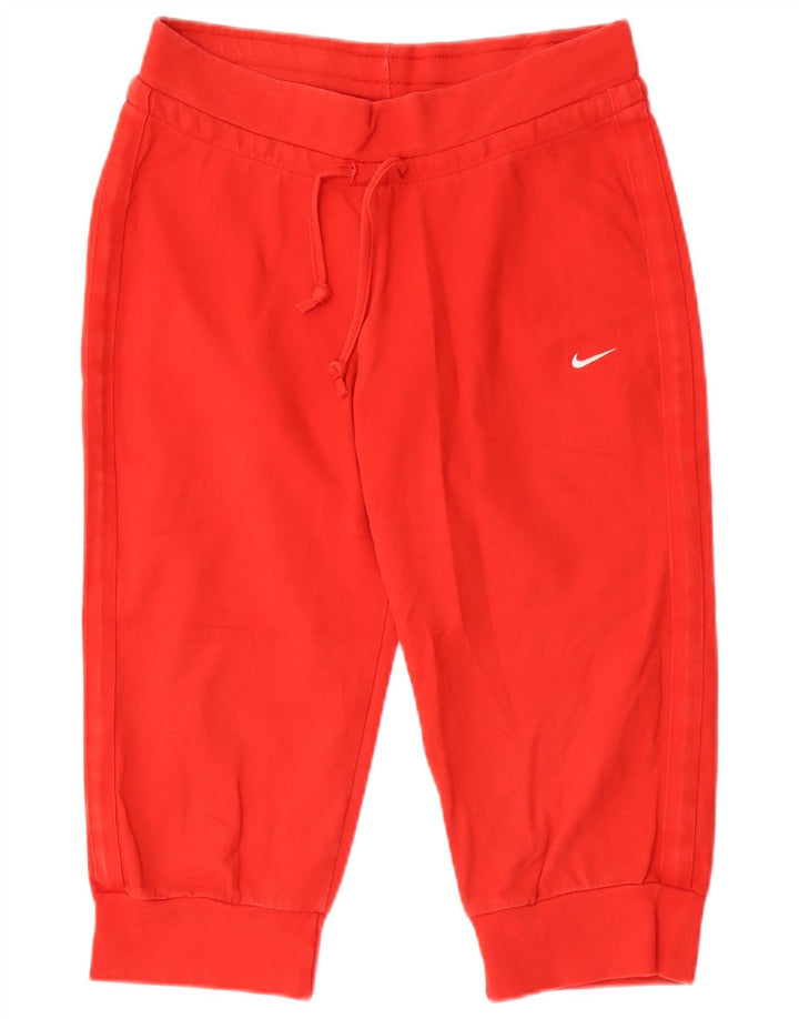Женские спортивные шорты-бермуды Nike UK 12, хлопковые средние красные