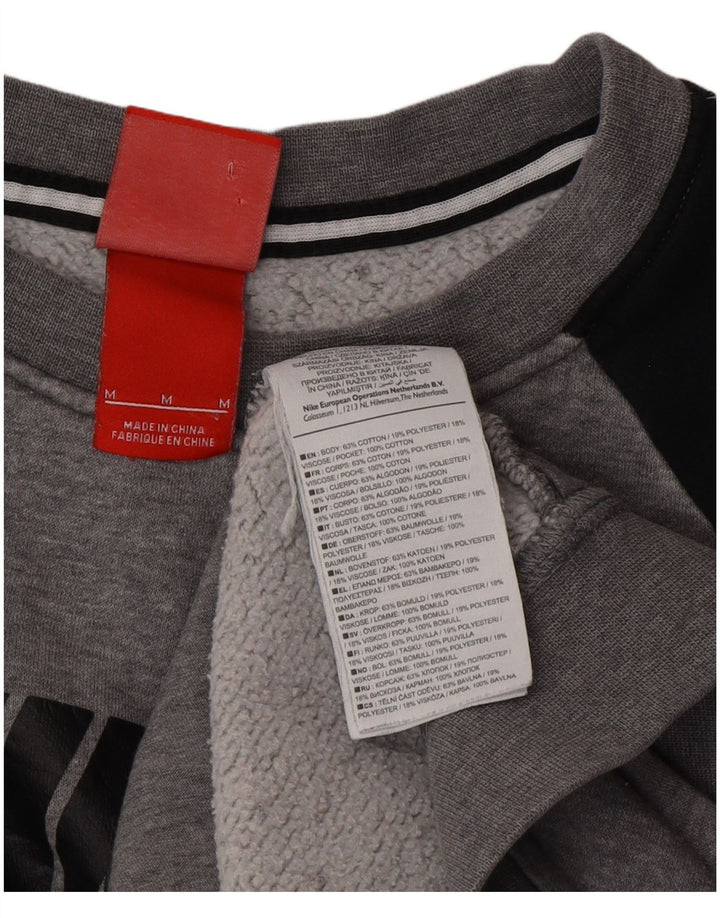 Женский джемпер Nike Air Graphic UK 14, средний серый цвет с цветными блоками