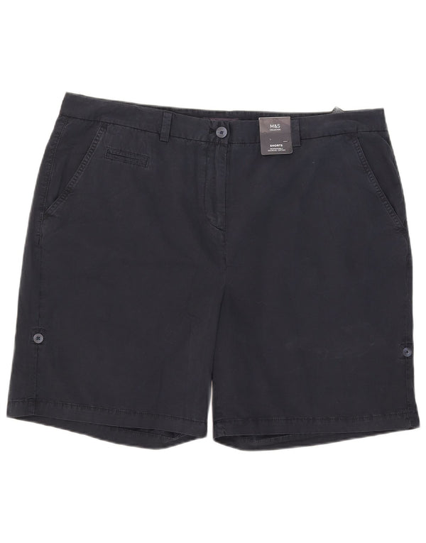 Женские шорты чинос Marks & Spencer UK 20 2XL W40 Темно-синие, хлопок