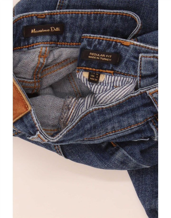 Женские джинсовые шорты Massimo Dutti стандартного кроя EU 36 XS W26 синие