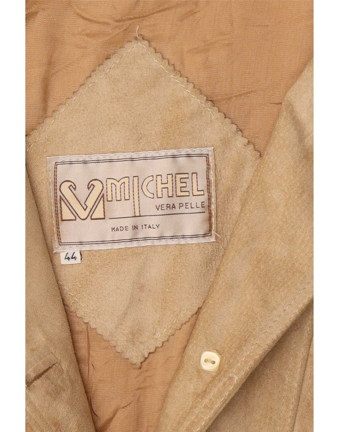 Женская замшевая куртка оверсайз Michel IT 44 Medium Beige Leather