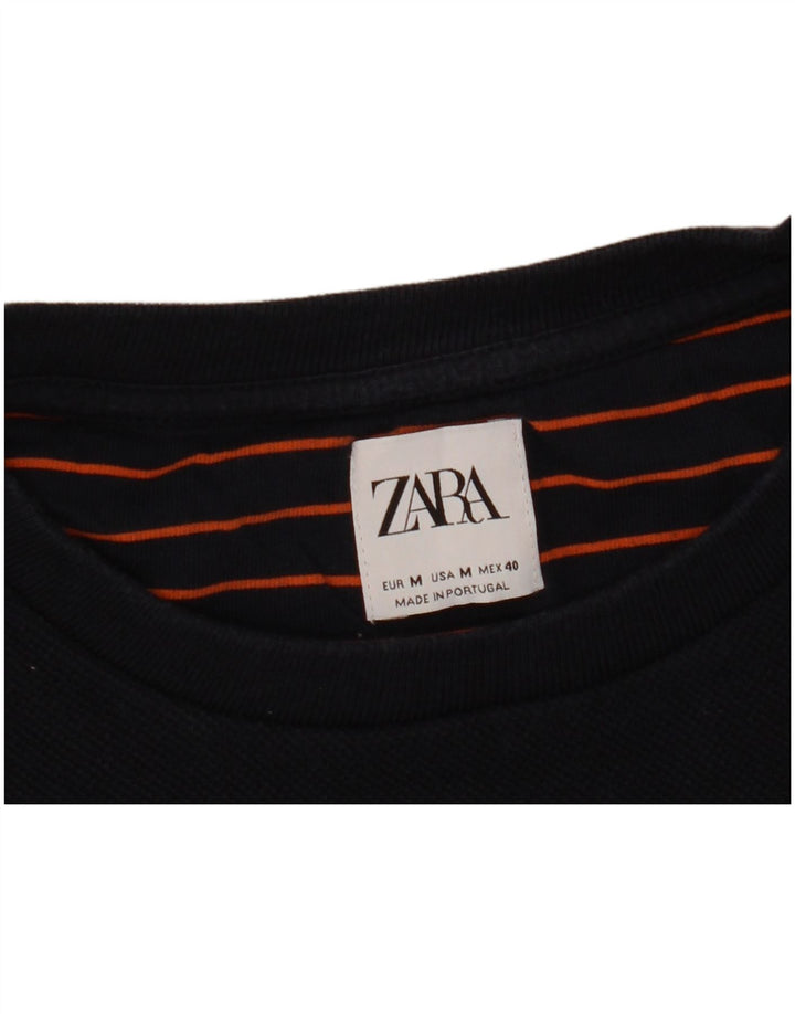 Мужской свитер Zara, средний темно-синий