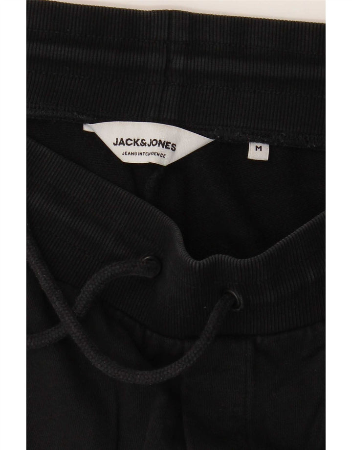 Мужские спортивные шорты Jack & Jones из хлопка среднего размера, черные
