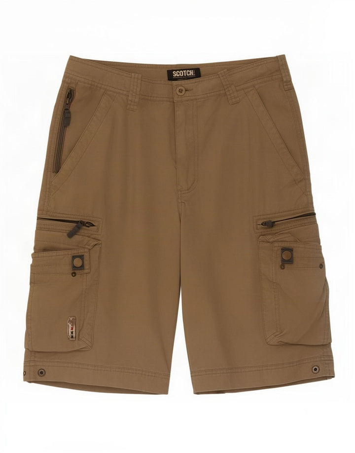 Мужские шорты карго Scotch & Soda, маленькие W29, бежевый нейлон