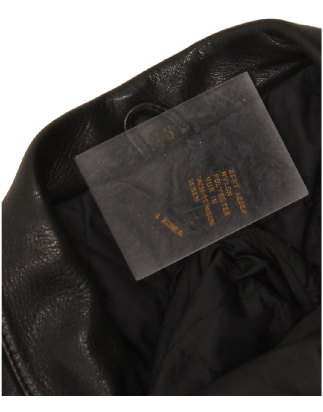 ВИНТАЖНАЯ женская кожаная косуха UK 18 XL, черная кожа