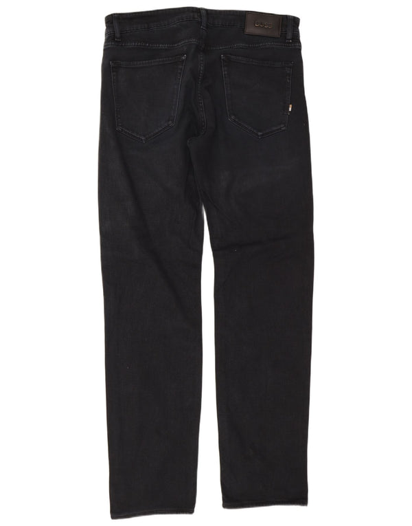 Мужские прямые джинсы Hugo Boss W32 L32 темно-синие, хлопок