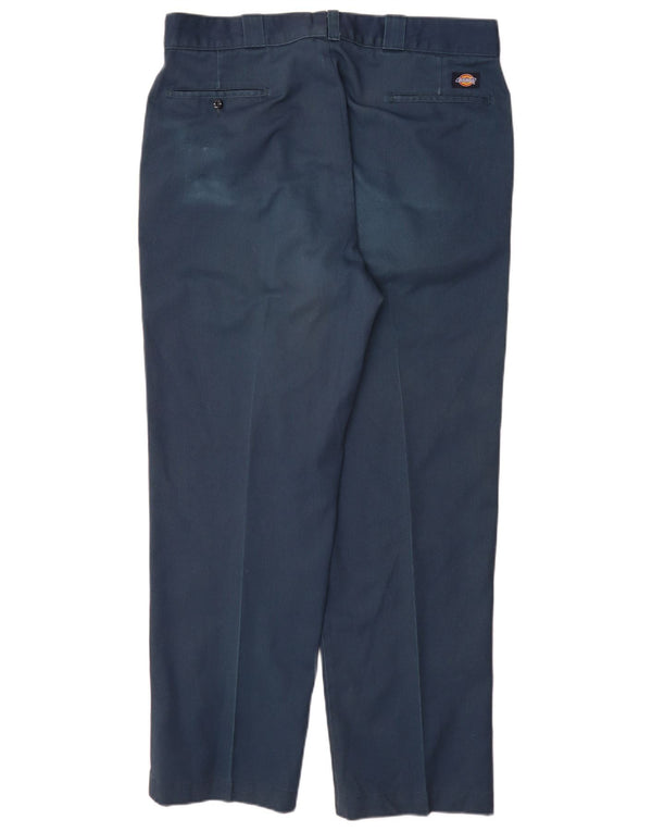 Мужские прямые брюки чинос Dickies W40 L32 темно-синие из полиэстера