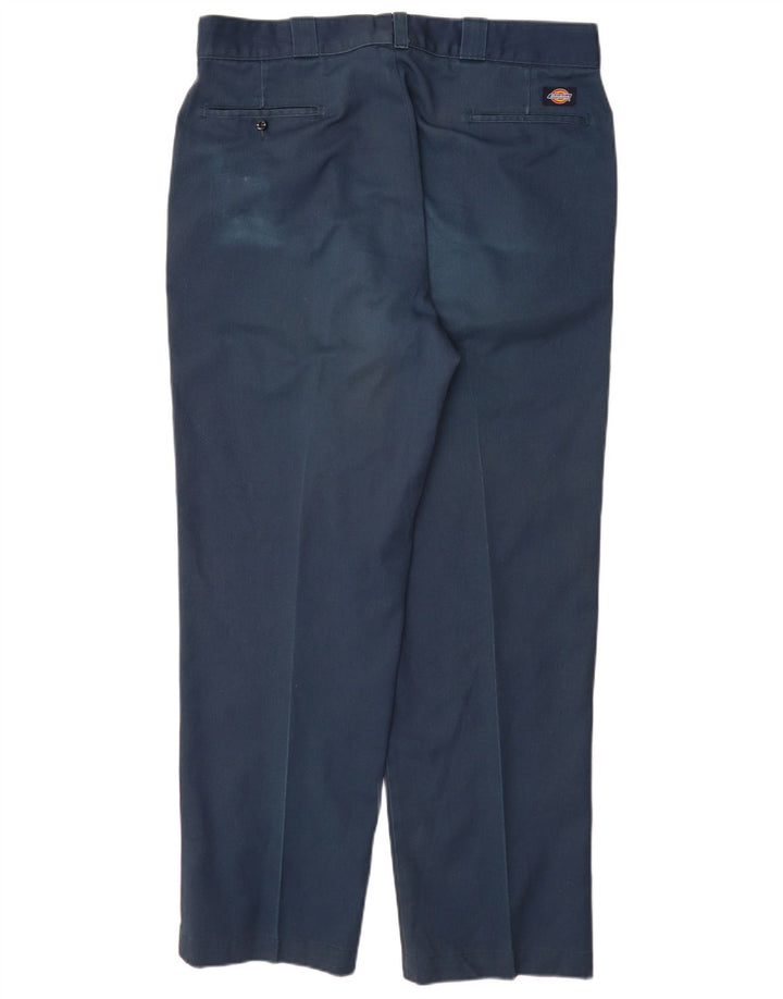 Мужские прямые брюки чинос Dickies W40 L32 темно-синие из полиэстера