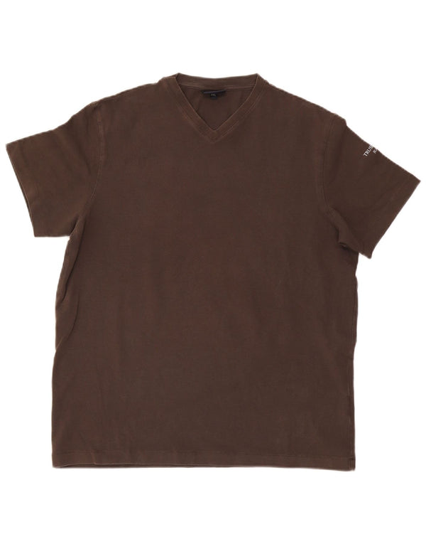 Мужская футболка Trussardi Jeans Top 2XL Коричневый хлопок