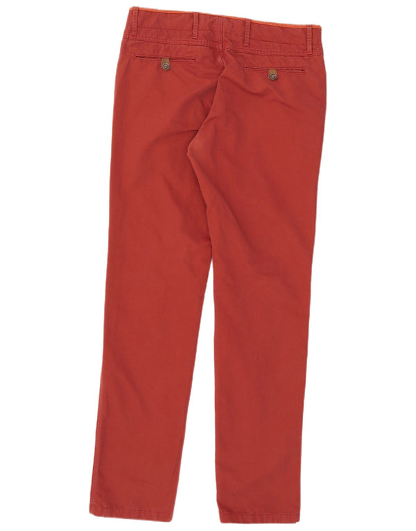 Мужские узкие брюки-чиносы Massimo Dutti EU 42, большие W32 L34, красный хлопок