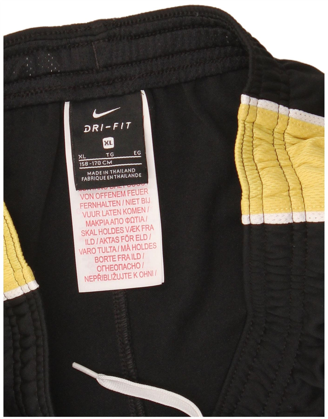 Спортивные брюки Dri Fit для мальчиков NIKE, брюки для бега, 13–14 лет, размер XL, черные