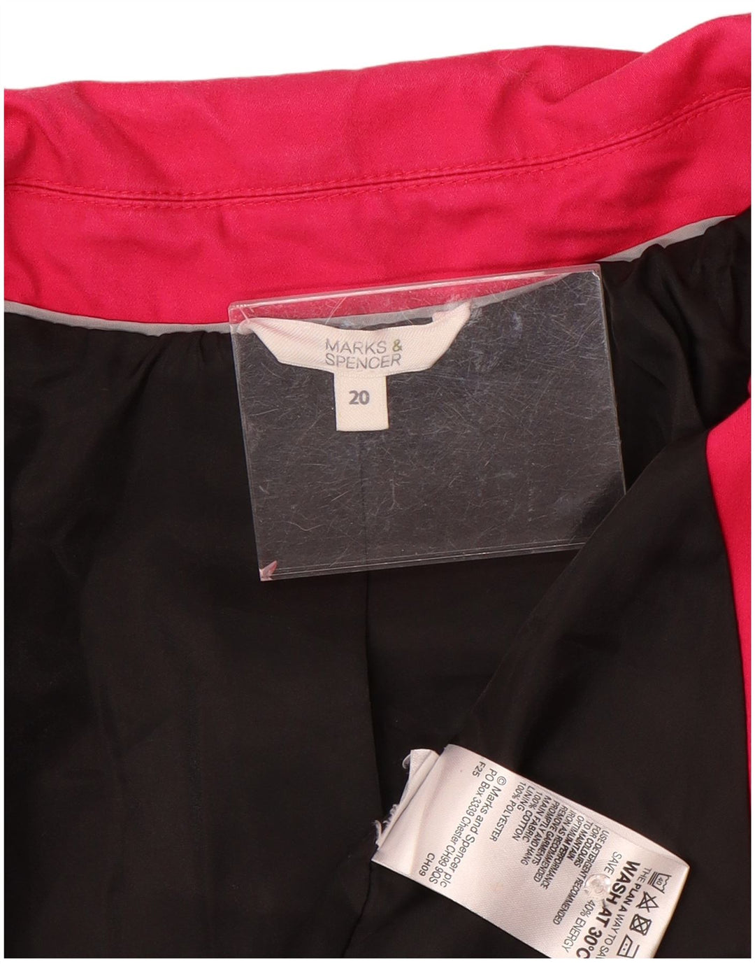 Женский тренч Marks & Spencer UK 20 2XL, розовый хлопок