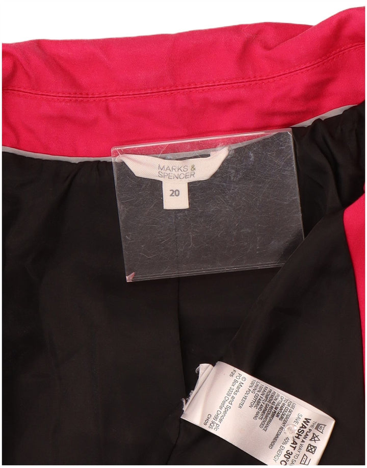 Женский тренч Marks & Spencer UK 20 2XL, розовый хлопок