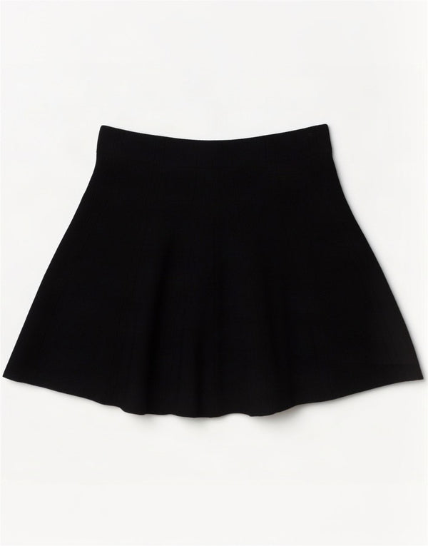 Женская мини-юбка Zara с завышенной талией, большая W30, черная вискоза