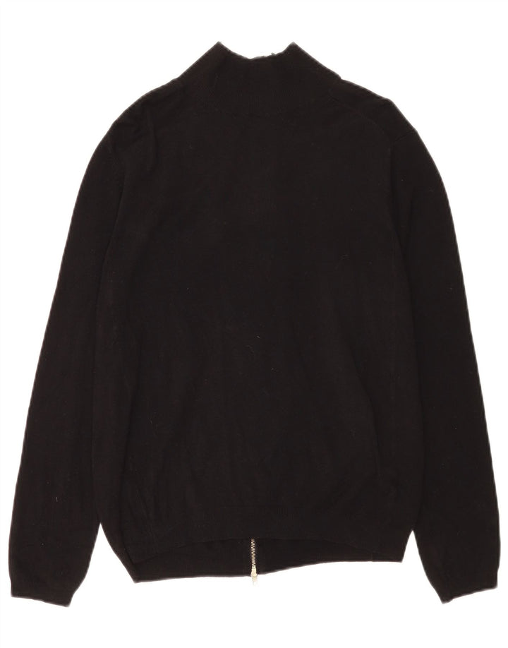 Женский кардиган Zara UK 14, большой черный вискоза