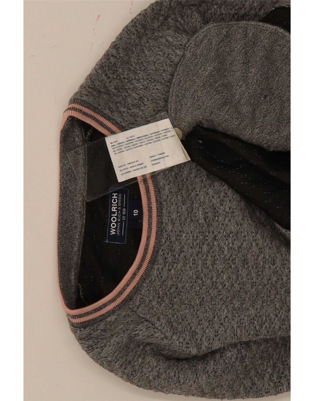 Платье-джемпер Woolrich для девочек 9–10 лет, серый полиэстер с крапинками