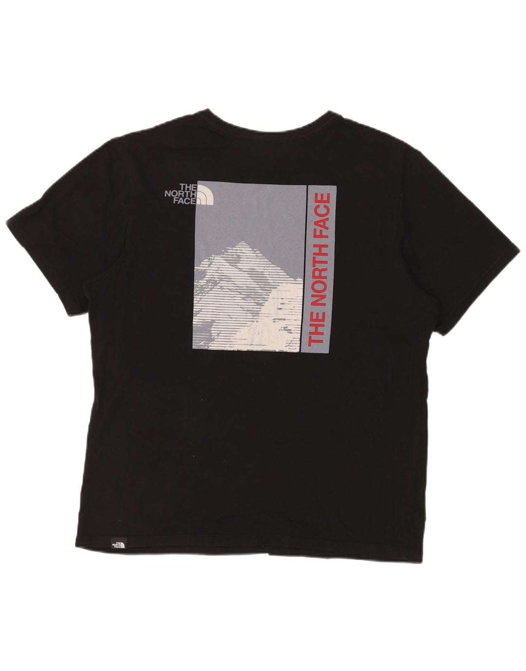 Мужская футболка с рисунком The North Face, большая черная
