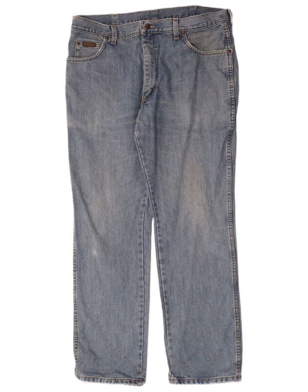 Мужские прямые джинсы Wrangler Texas W38 L32, синий хлопок