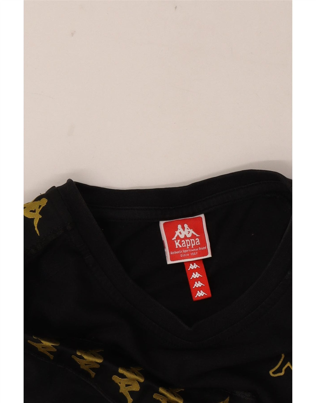 Мужская футболка с рисунком Kappa, средний черный