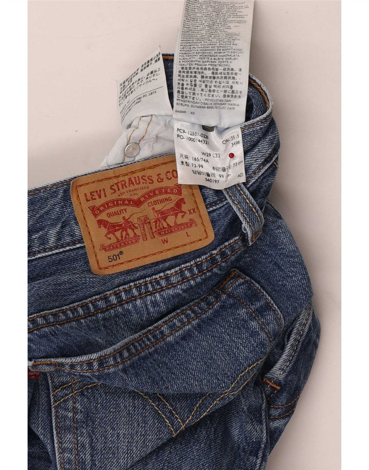 Женские прямые джинсы Levi's W29 L32 синие, хлопок