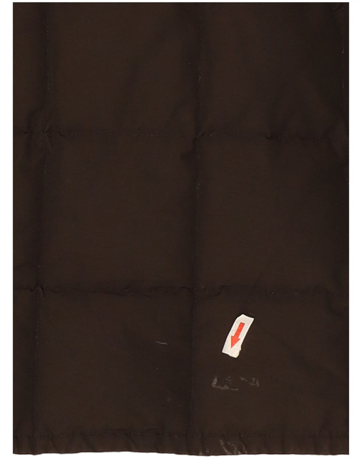 Женское стеганое пальто с капюшоном Woolrich UK 12, хлопок среднего цвета хаки
