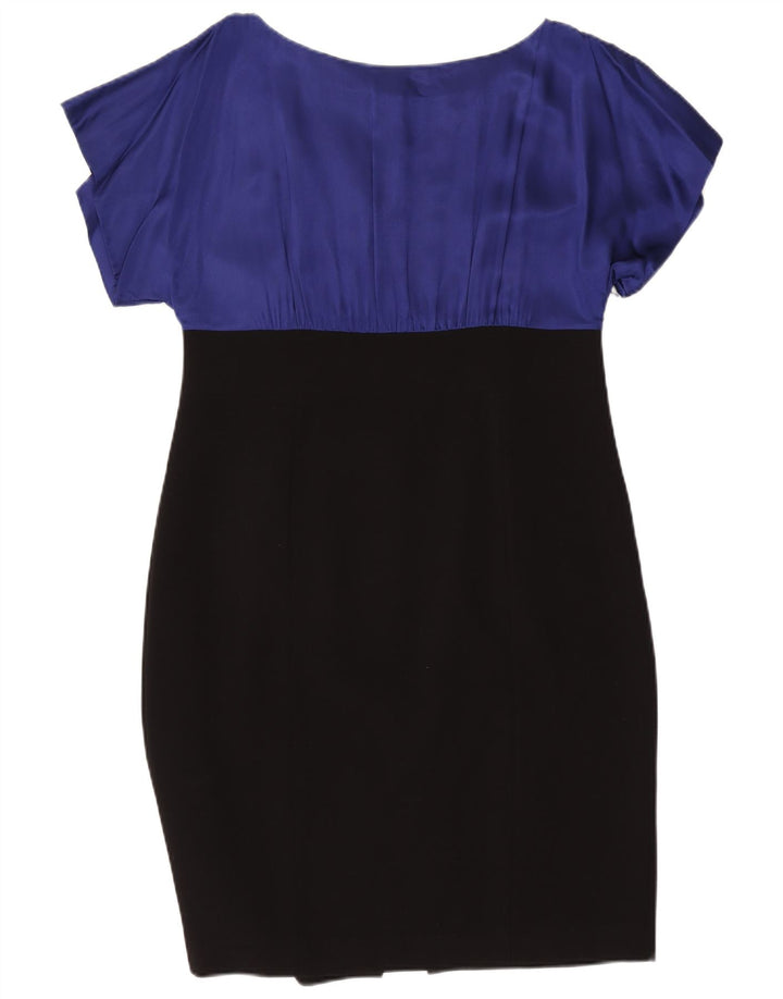 Женское платье-футляр COAST UK 18 XL, черное, полиэстер с цветными блоками