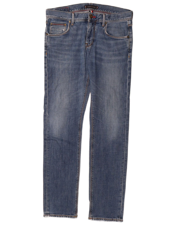 Мужские прямые джинсы Tommy Hilfiger Denton W31 L32, синий хлопок