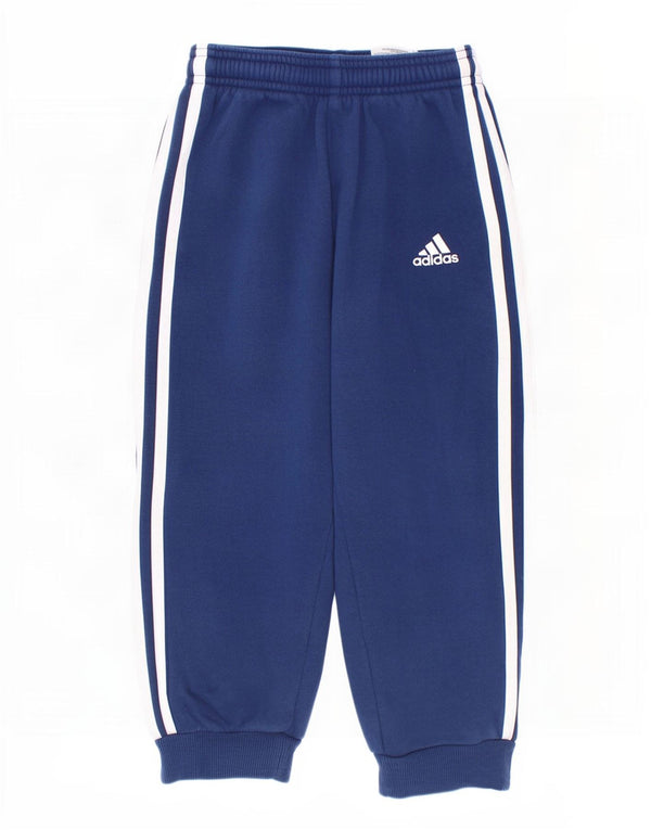 Спортивный костюм Adidas для мальчиков, брюки для бега, 3-4 года, синий хлопок