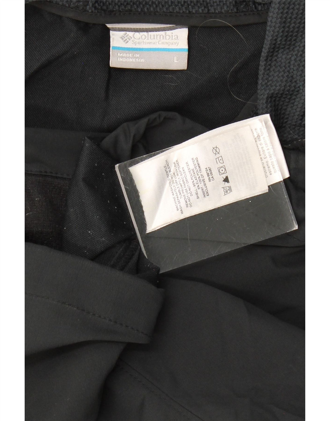 COLUMBIA Womens Hooded Tracksuit Top Jacket UK 16 Large Black Polyester