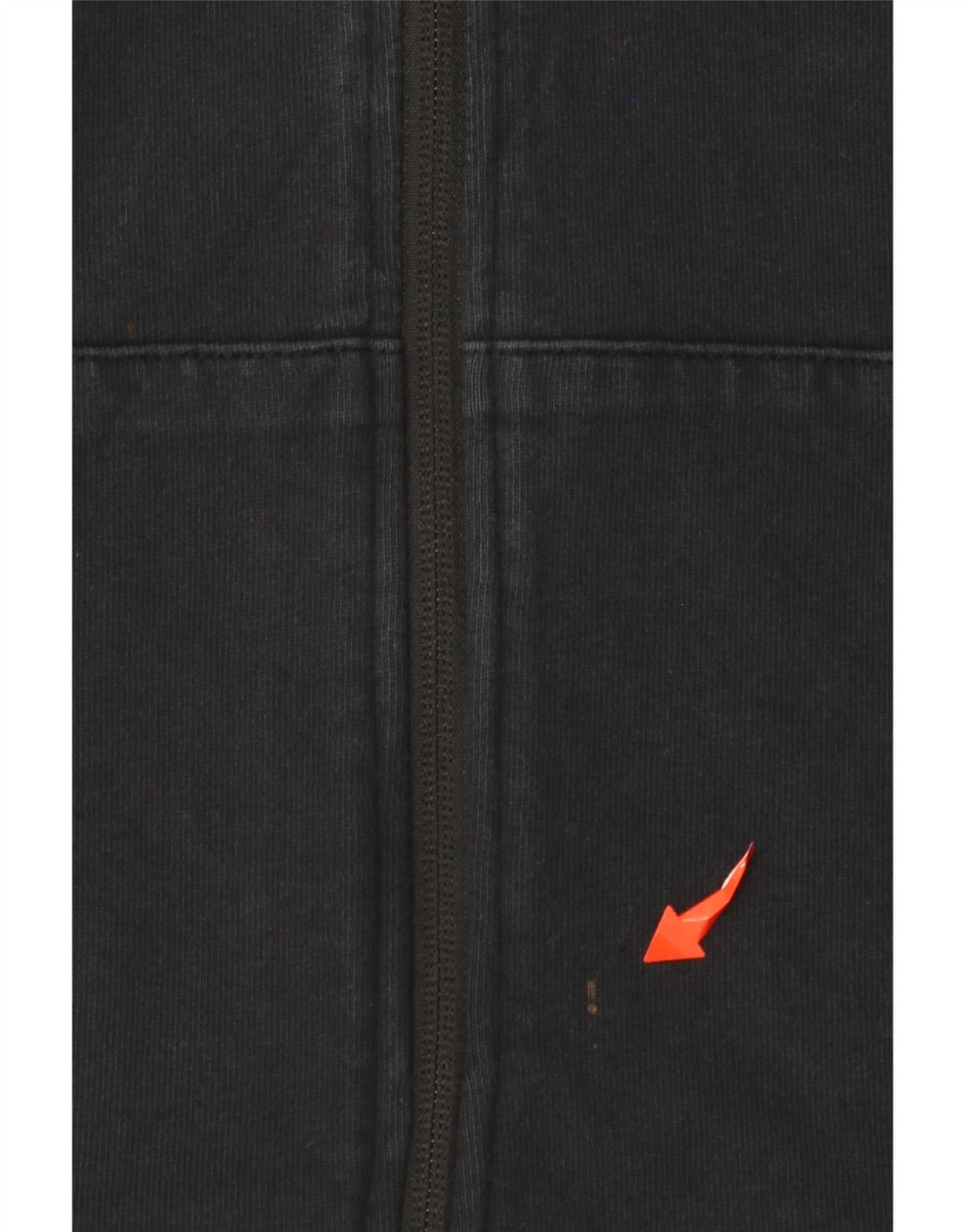 Женский свитер с капюшоном на молнии NIKE UK 12, средний черный, хлопковый