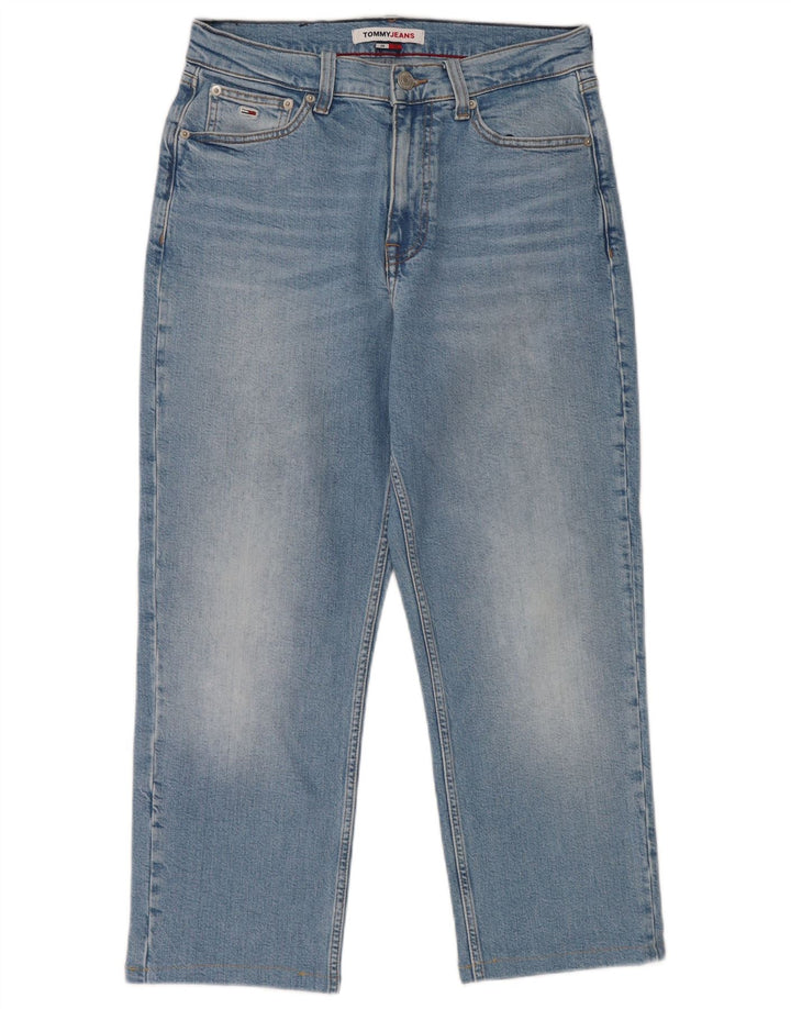 Женские укороченные джинсы Tommy Hilfiger W28 L23 синие, хлопок