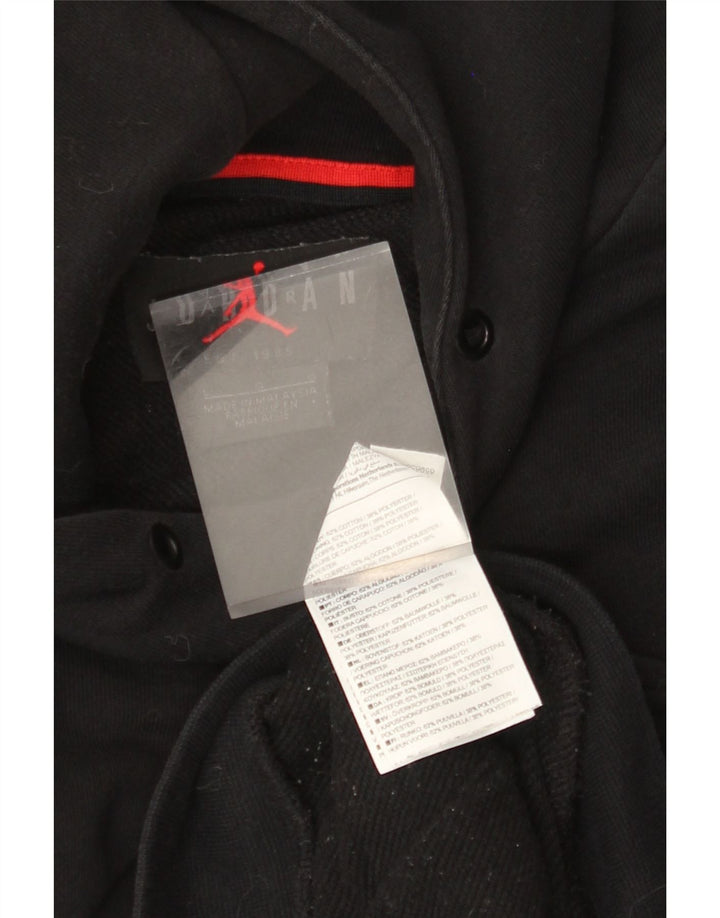 Мужской джемпер с капюшоном JORDAN, большой черный, хлопковый