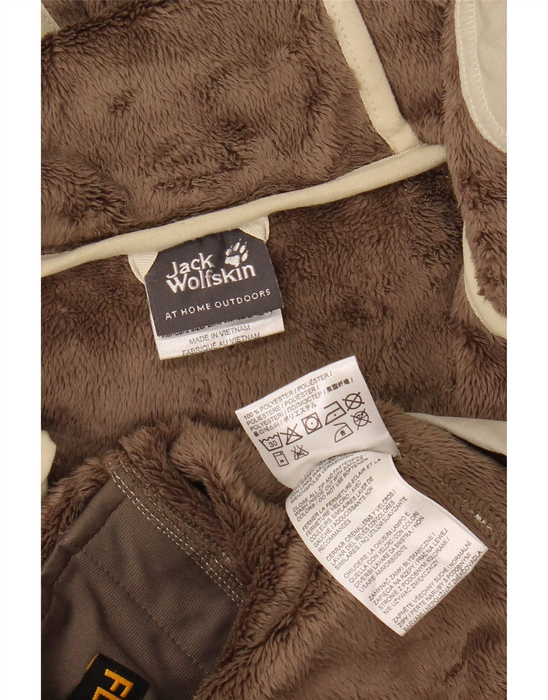 JACK WOLFSKIN Womens Hooded Windbreaker Coat UK 16 Large  Grey Polyester