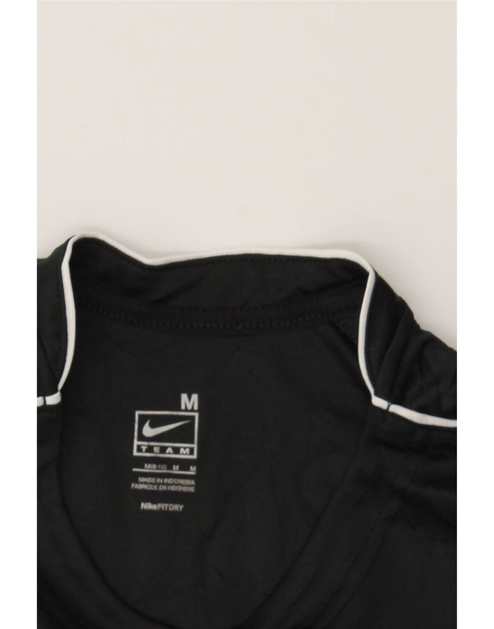 NIKE Womens Graphic T-Shirt Top US 8/10 Medium Black Polyester Vintage Nike and Second-Hand Nike from Messina Hembry 